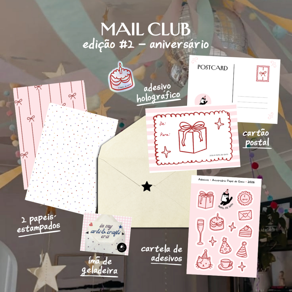 Mail Club #2 Papel de Gato – edição aniver