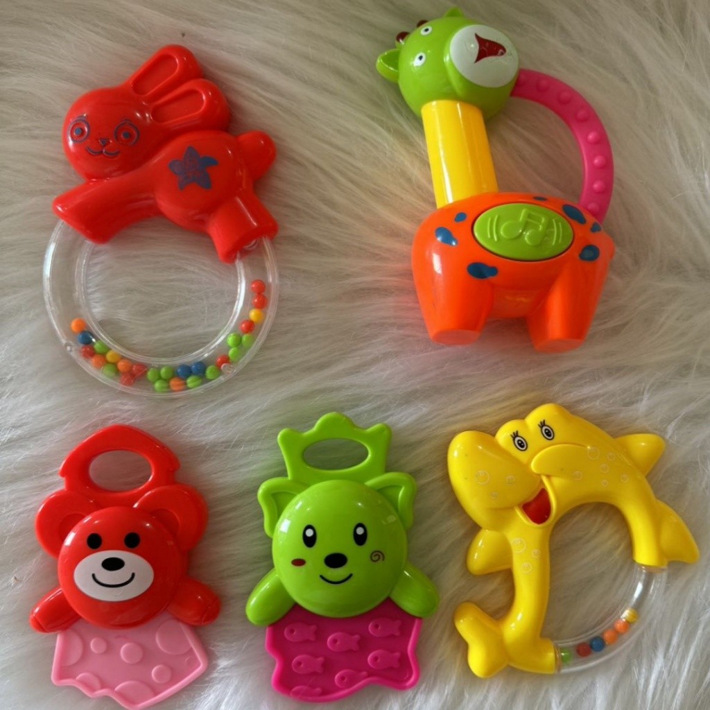 Brinquedo Para Bebê Kit com 4 pçs Chocalho Infan