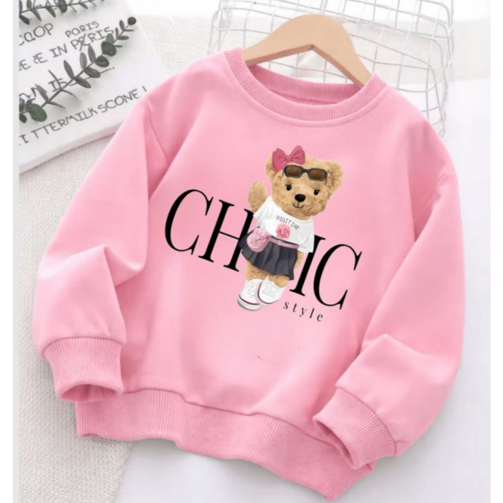 Moletom infantil menina estilo suéter puro algod�