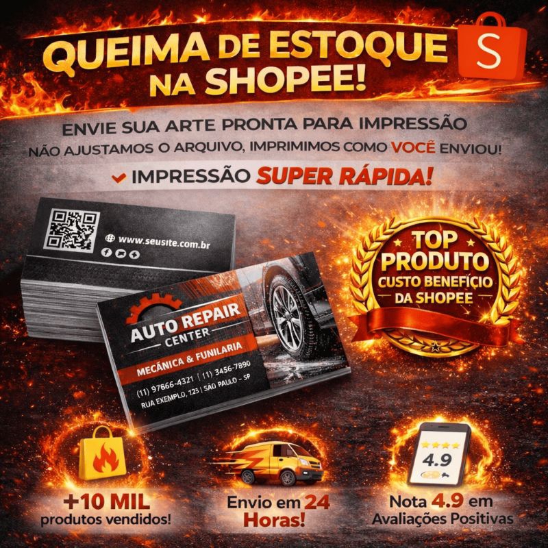 1.000 Cartões de Visita  – (ENVIE SUA ARTE)