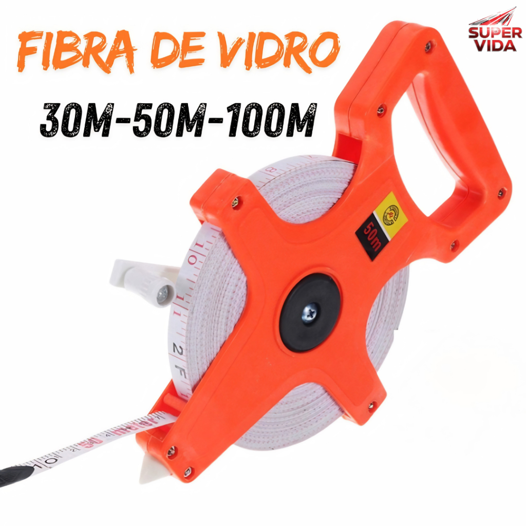 Trena de Fibra de Vidro 30M/50M/100M Resistente à