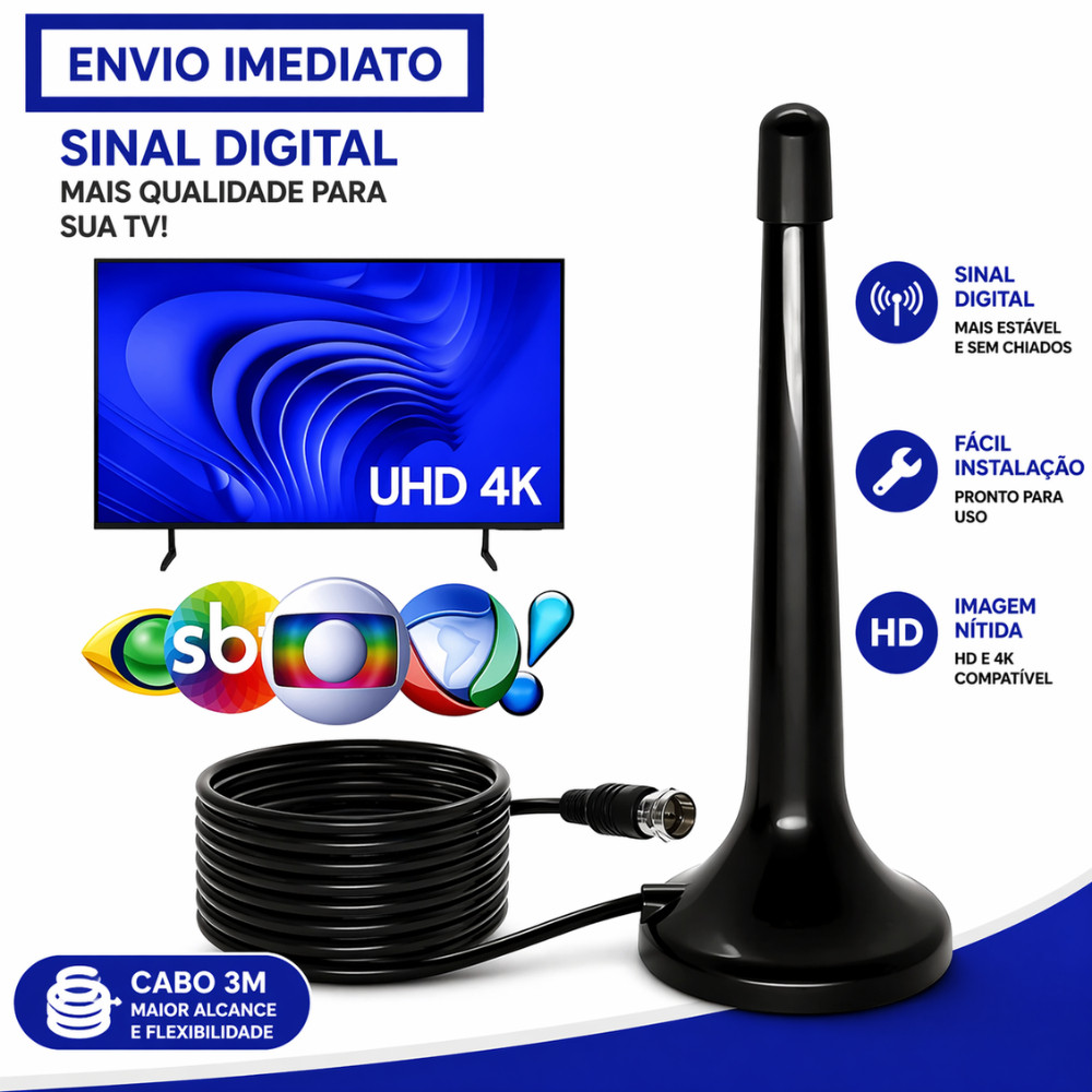 Antena Digital para TV| Imagem HDTV e Instalação