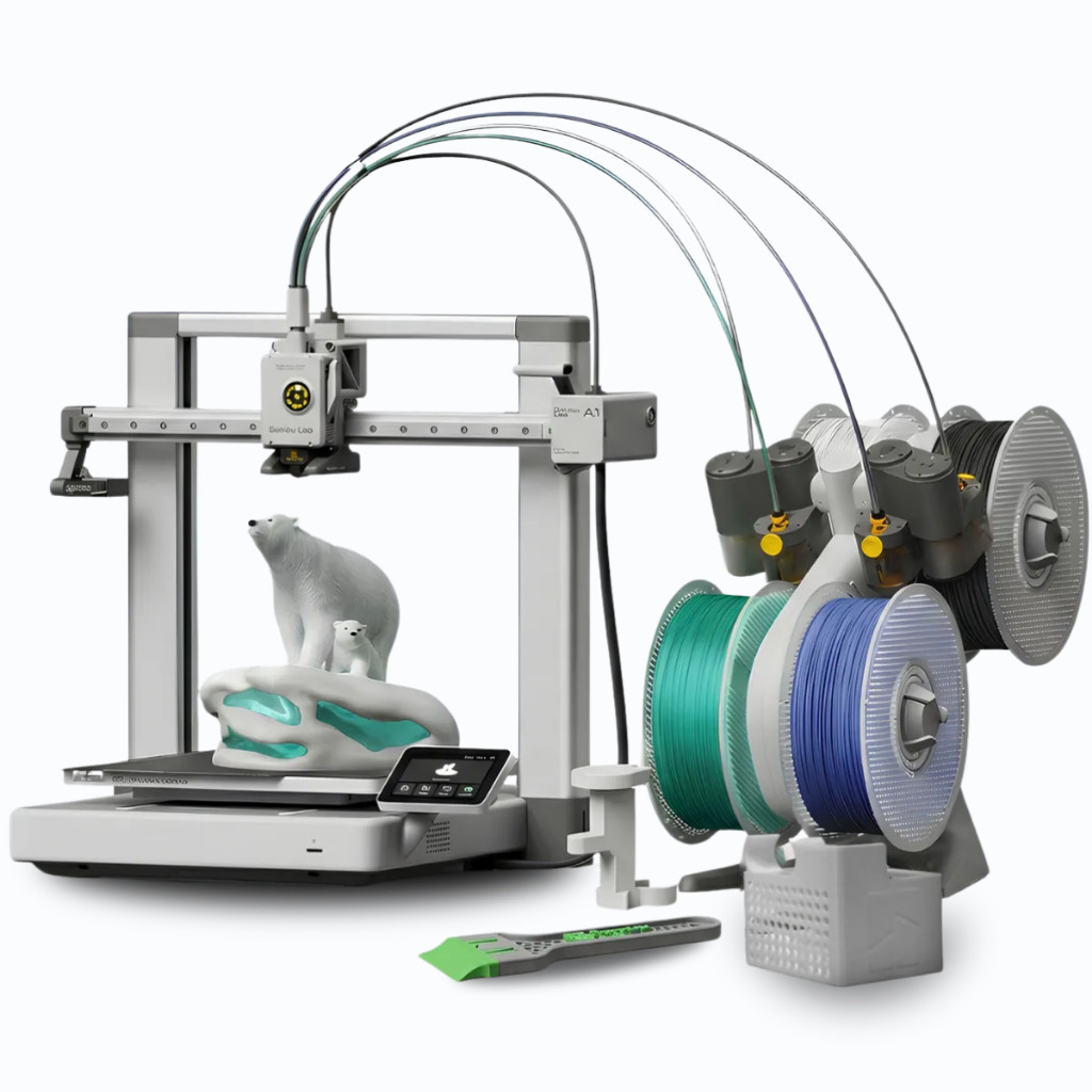 Impressora 3d Fdm Bambu Lab A1 Sem Ams e Com AMS L