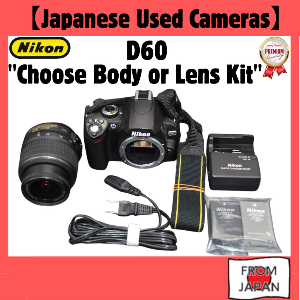 [Excellent] Nikon D60 Digital SLR Camera Body / 18