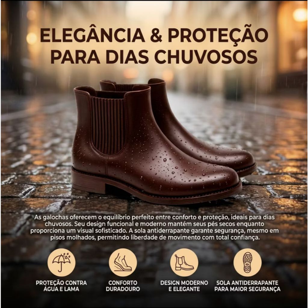 Bota De Chuva Feminina Galocha Enfermagem Hospital