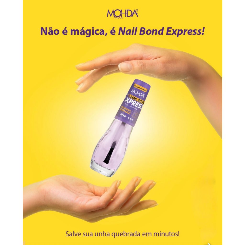 Nail Bond Express – Base Cola Unha Mohda 3FR