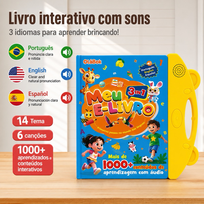 Livro Interativo com Som – Aprendizagem Bil