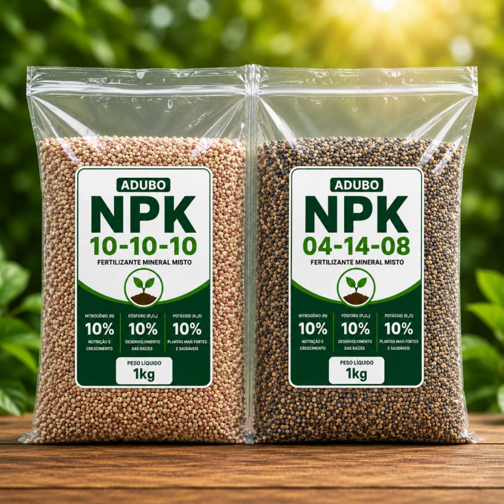 Kit Completo Adubo NPK 04 14 08 + 10 10 10 para Cr