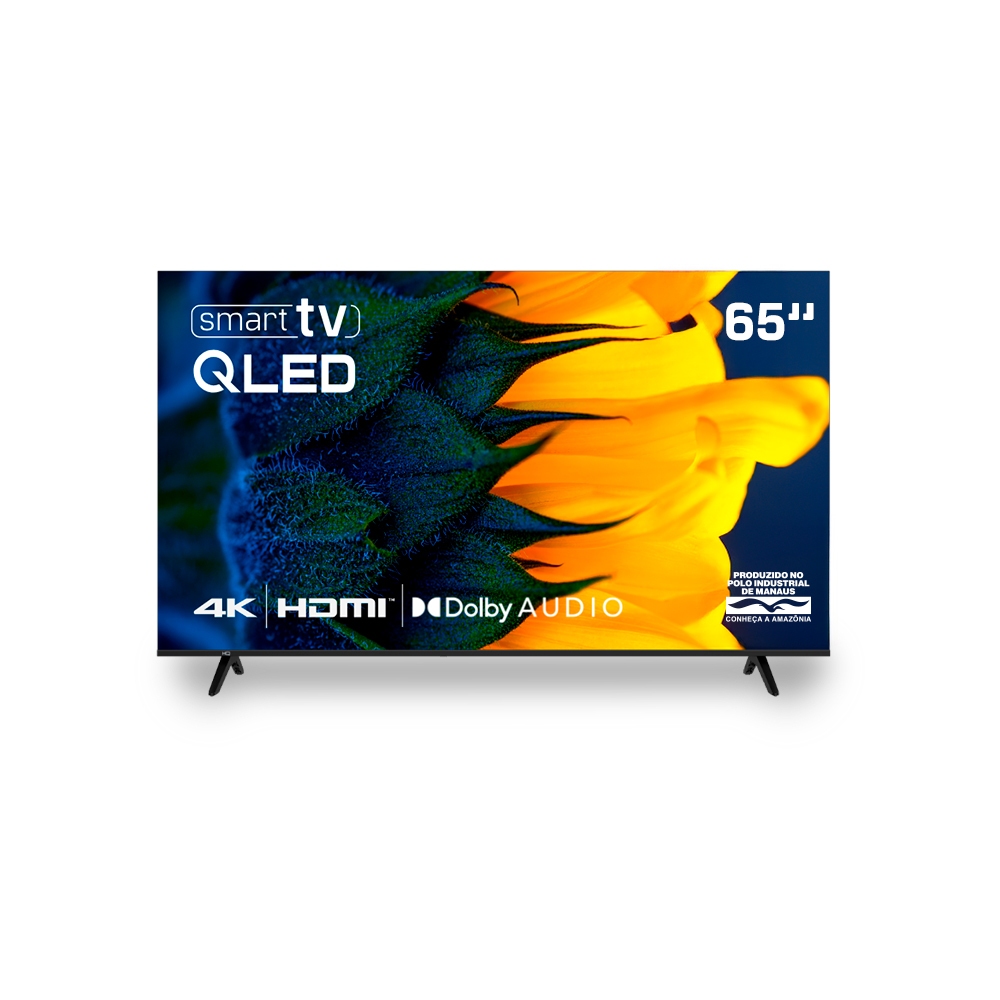 Smart TV HQ QLED 65 Polegadas 4K Dolby Audio Wi-Fi