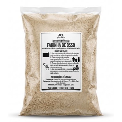 Farinha de Osso Premium 1kg 3kg 5kg Adubo Orgânic