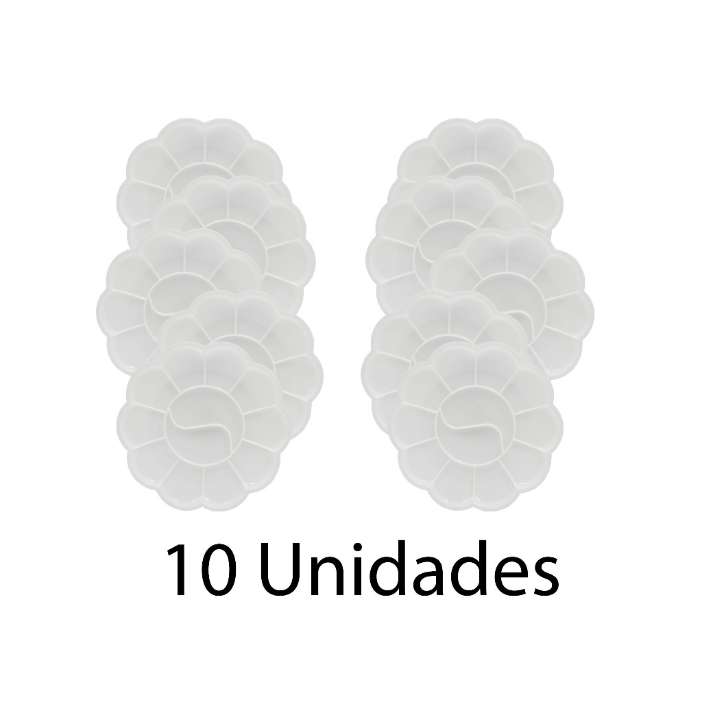 Godê Paleta Flor para Pintura 12 Espaços Kit com