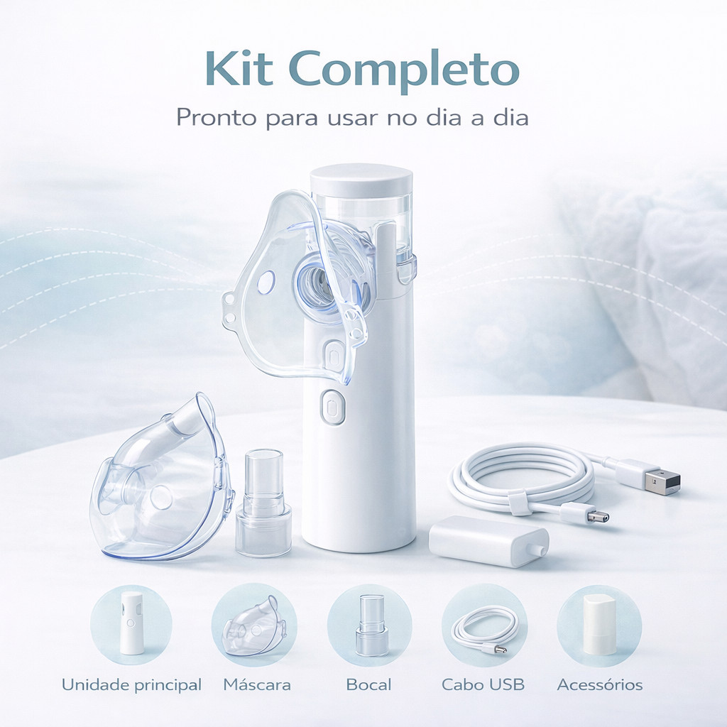 Nebulizador Mesh Inalador Ultra-sônico Automátic
