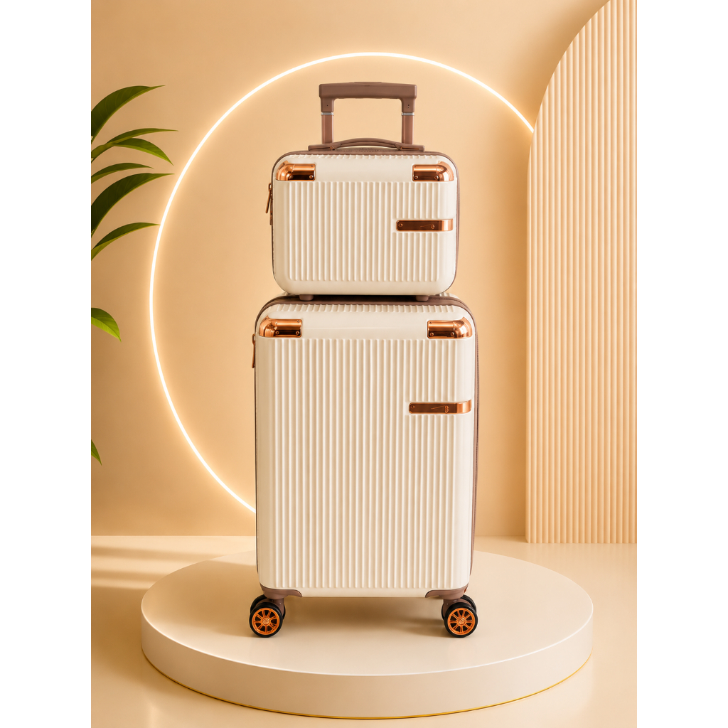Conjunto Mala De Viagem 10KG E Frasqueira Cadeado 