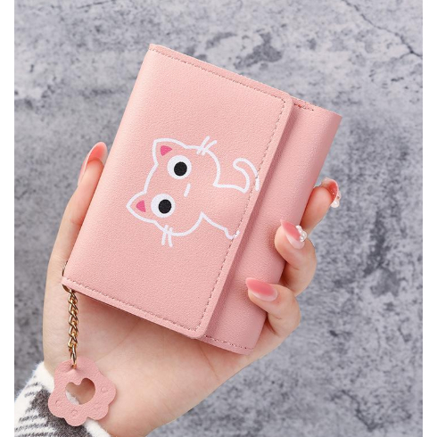 Carteira Feminina de Bolso Gatinho