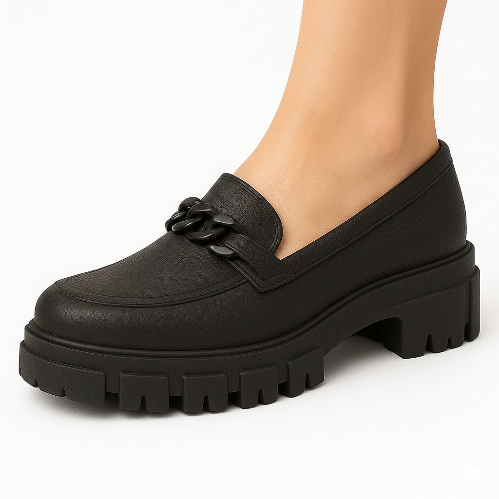 Mocassim Feminino Tratorado Elegante Casual e Extr