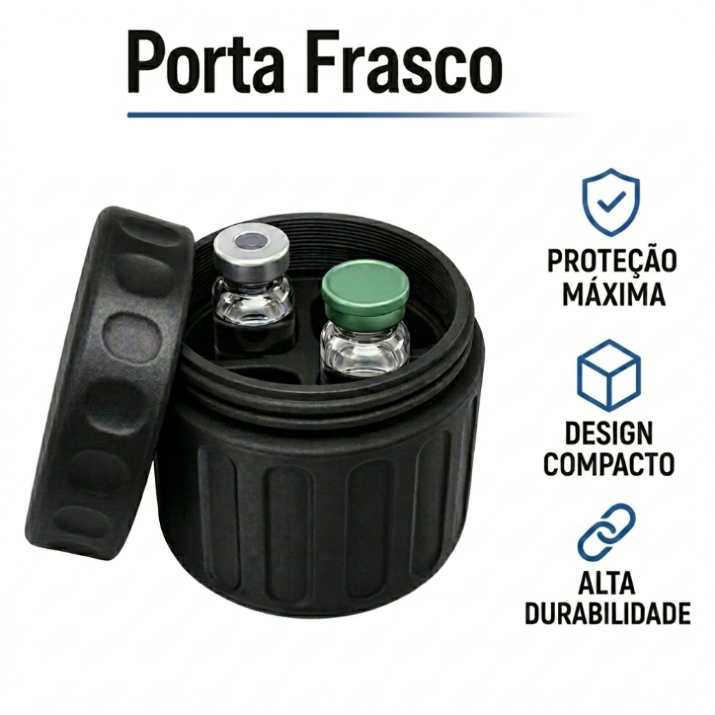 Organizador De Ampolas Insulina Estojo 4 portas  O