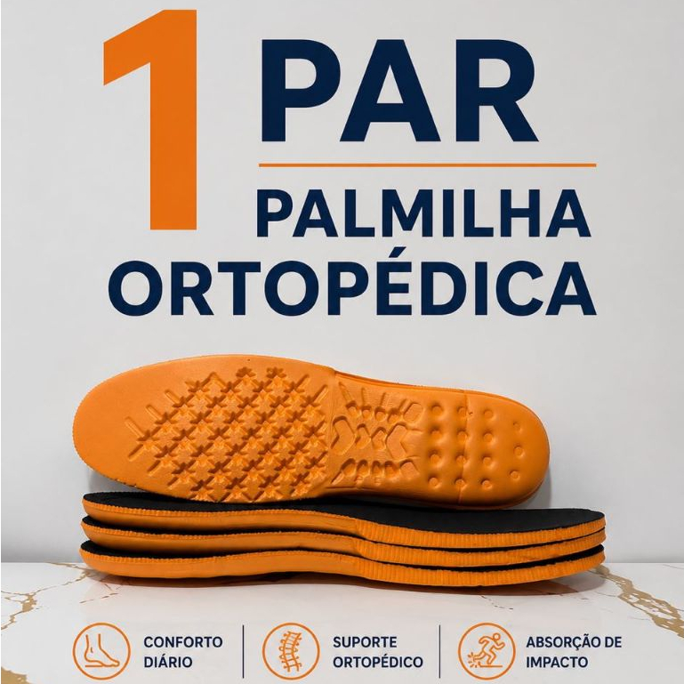 Palmilha Ortopédica Anatômica Em Gel Macia Confo