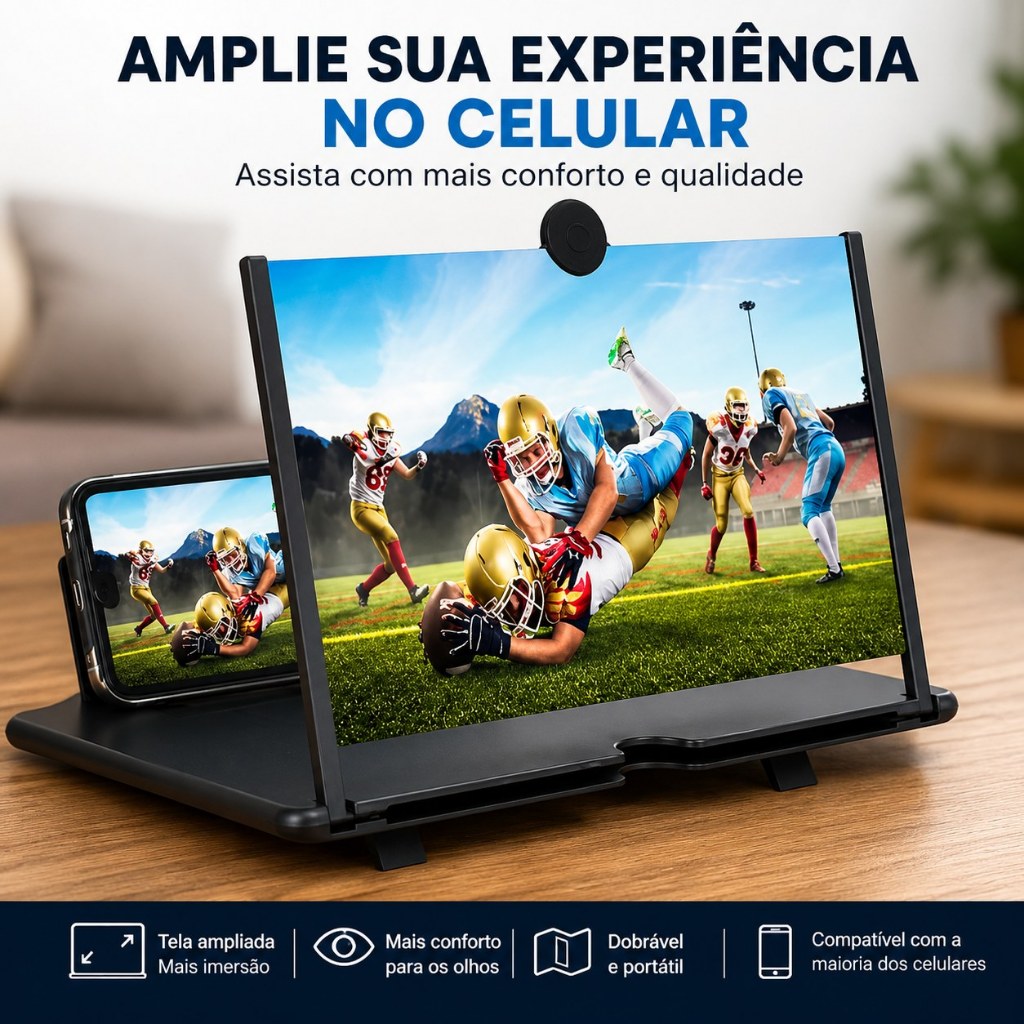 Amplificador de Tela para Celular Lupa de Imagem 3