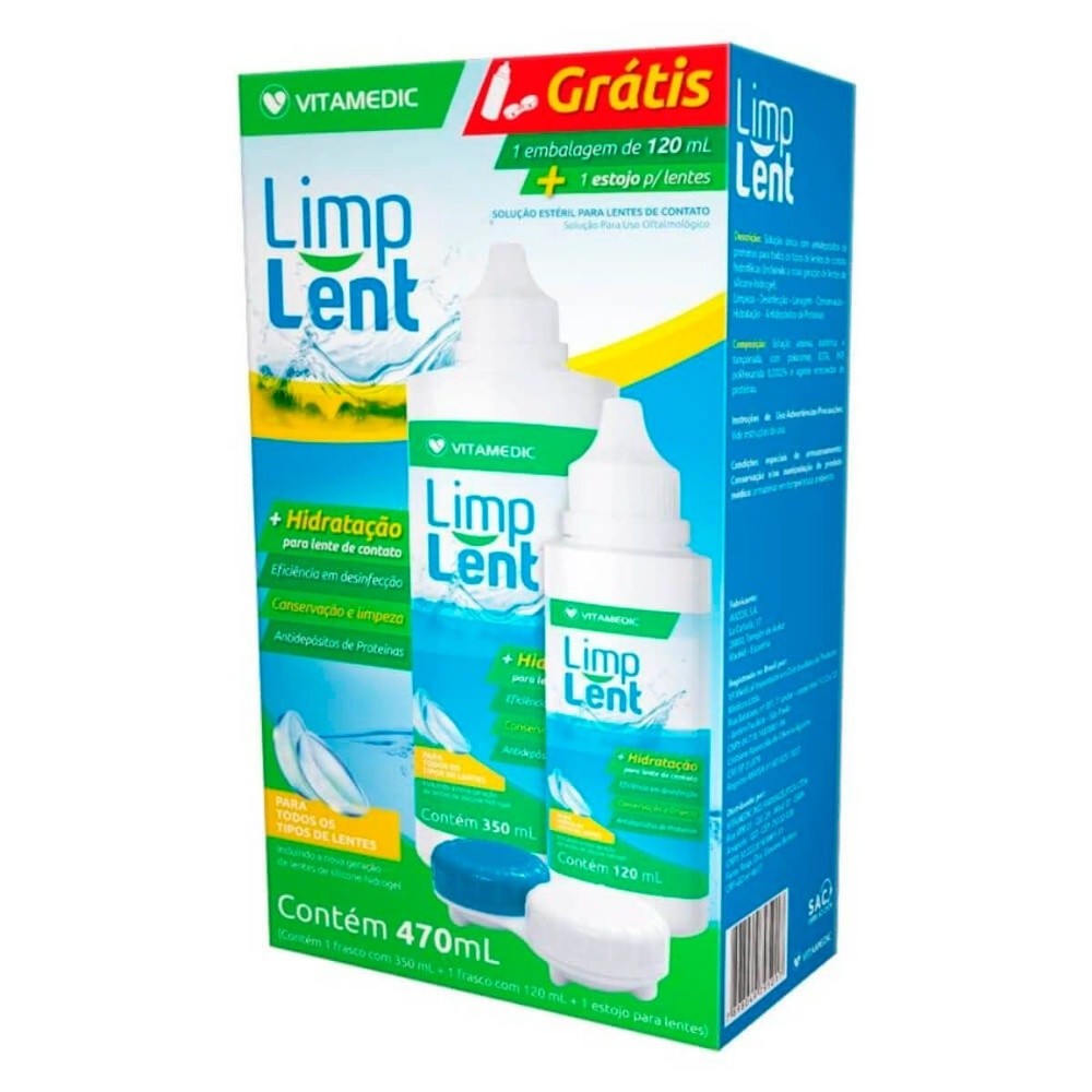 kit Limp Lent Limpeza E Hidratação Para Lentes D