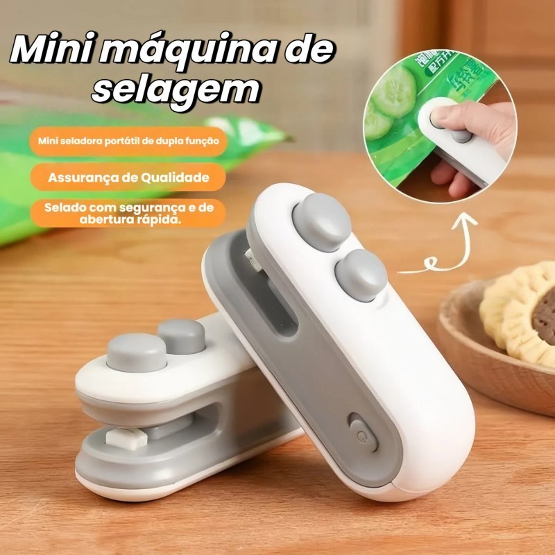 Mini Máquina Seladora Recarregável Para Embalage