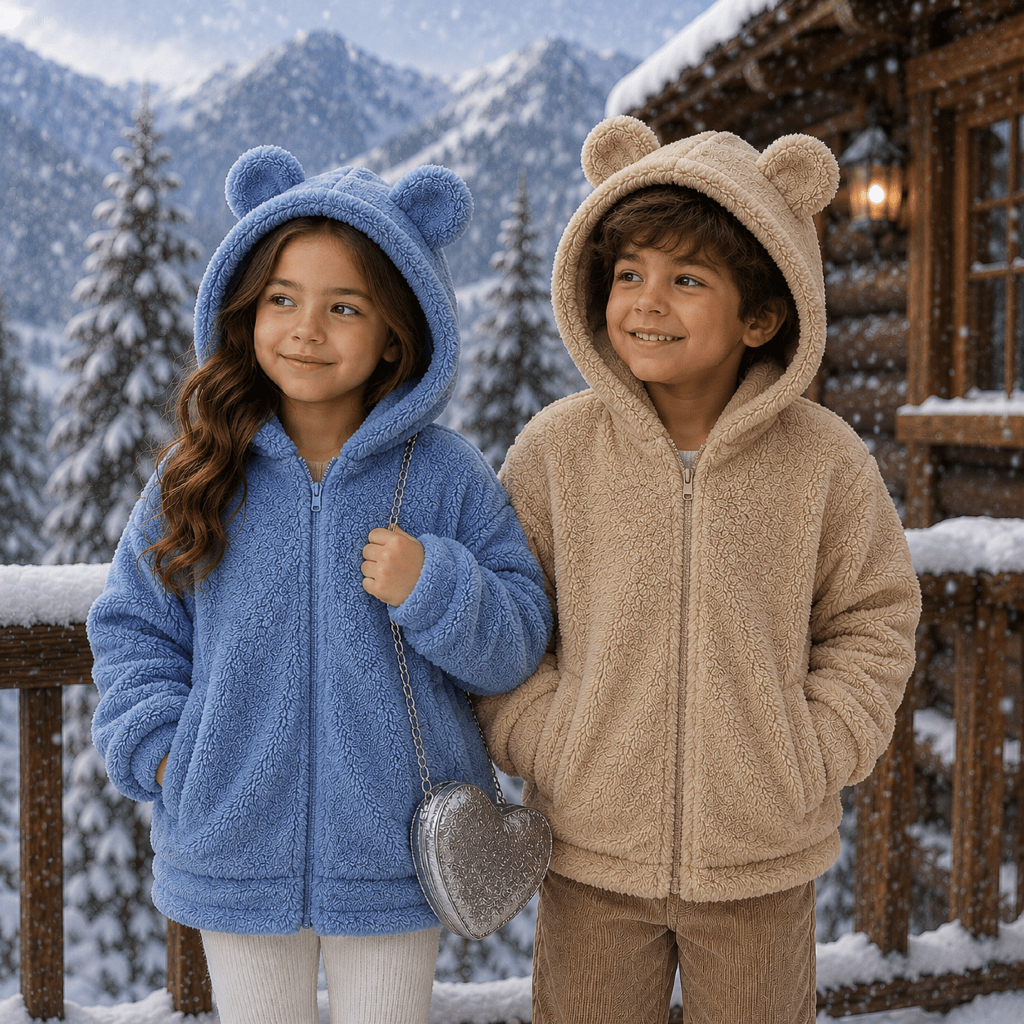 Casaco Infantil E Juvenil UltraSoft com Capuz de O