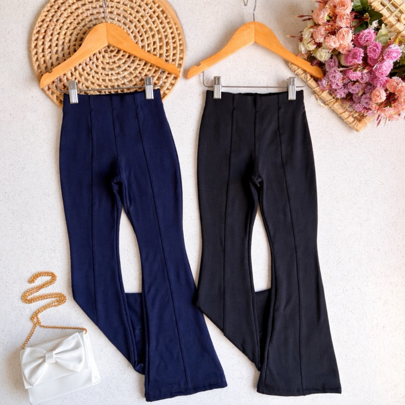 CALÇA FLARE INFANTIL FEMININA FLANELA GROSSA QUEN