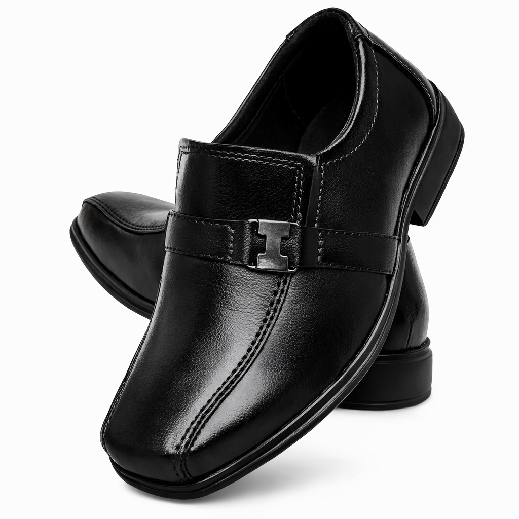 Sapato Social Infantil Masculino Elegante Confort�