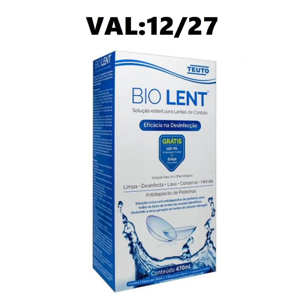 Solução Bio Lent Kit Frasco 350ml + Frasco 120ml