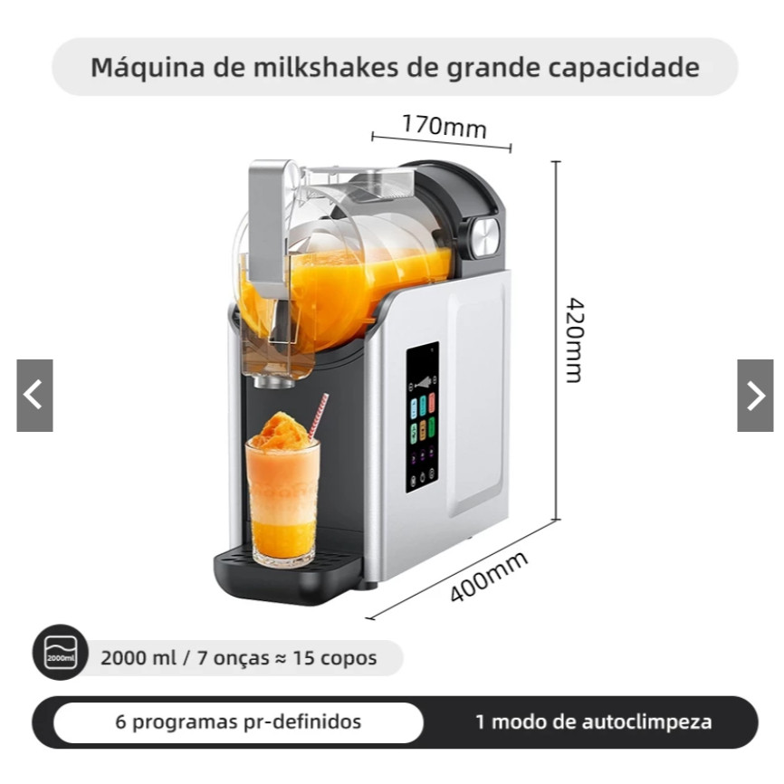 Máquina de Slush Moderna – Tela Touch Color