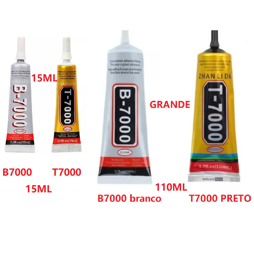 Cola Para Colar Tela De Celular T7000 / B7000 15ml