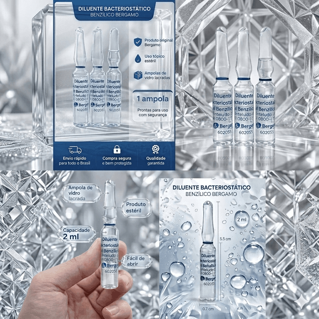Kit Agua Bacteriostatica Bergamo