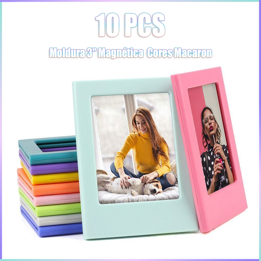 Molduras Magnéticas Coloridas Instax Mini –