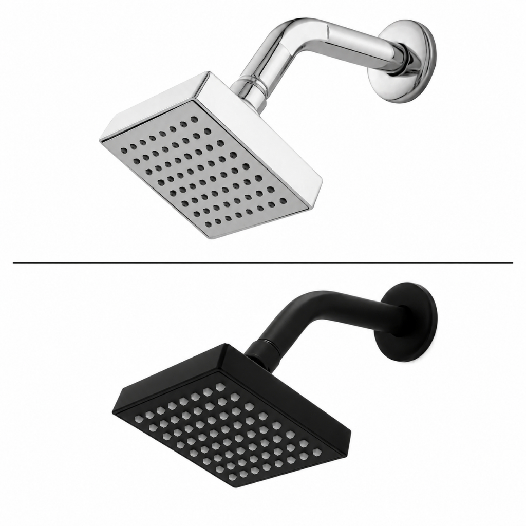 Ducha Quadrada Luxo Articulável Alta Vazão para 