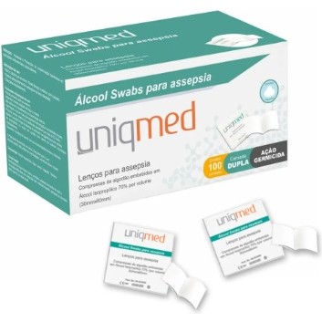 ALCOOL SWABS PARA ASSEPSIA – UNIQMED