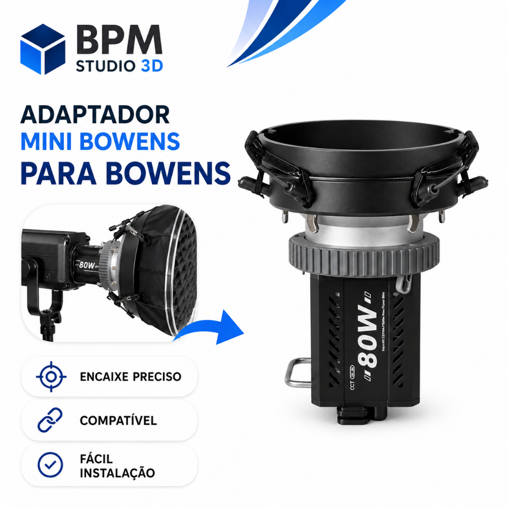 Adaptador Mini Bowens para Bowens Padrão – 