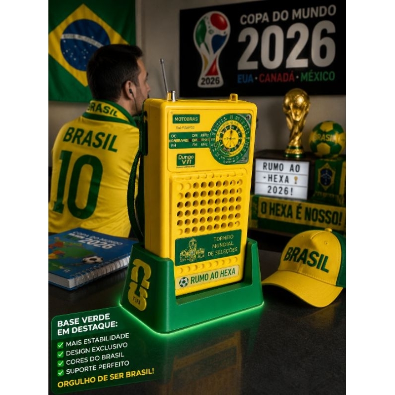 Base para Radio Dunga VII com tema Copa do Mundo d