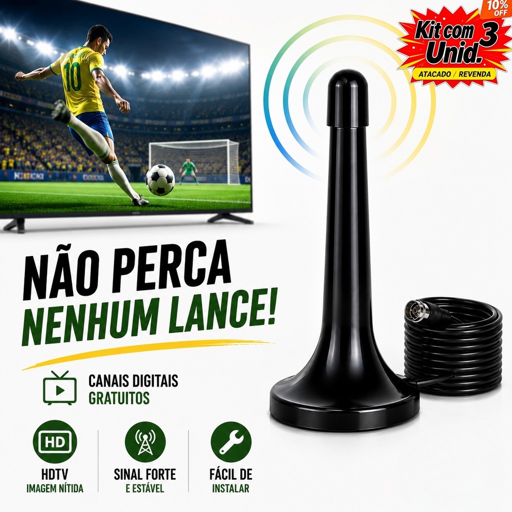 Antena TV Digital Copa do Mundo| Imagem HDTV 4K F�
