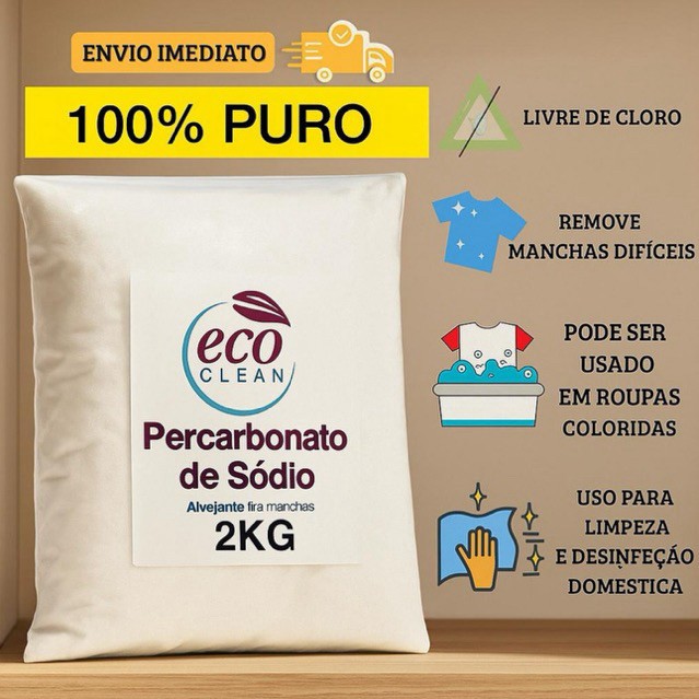 Percarbonato De Sódio 100% Puro Roupas Brancas Co