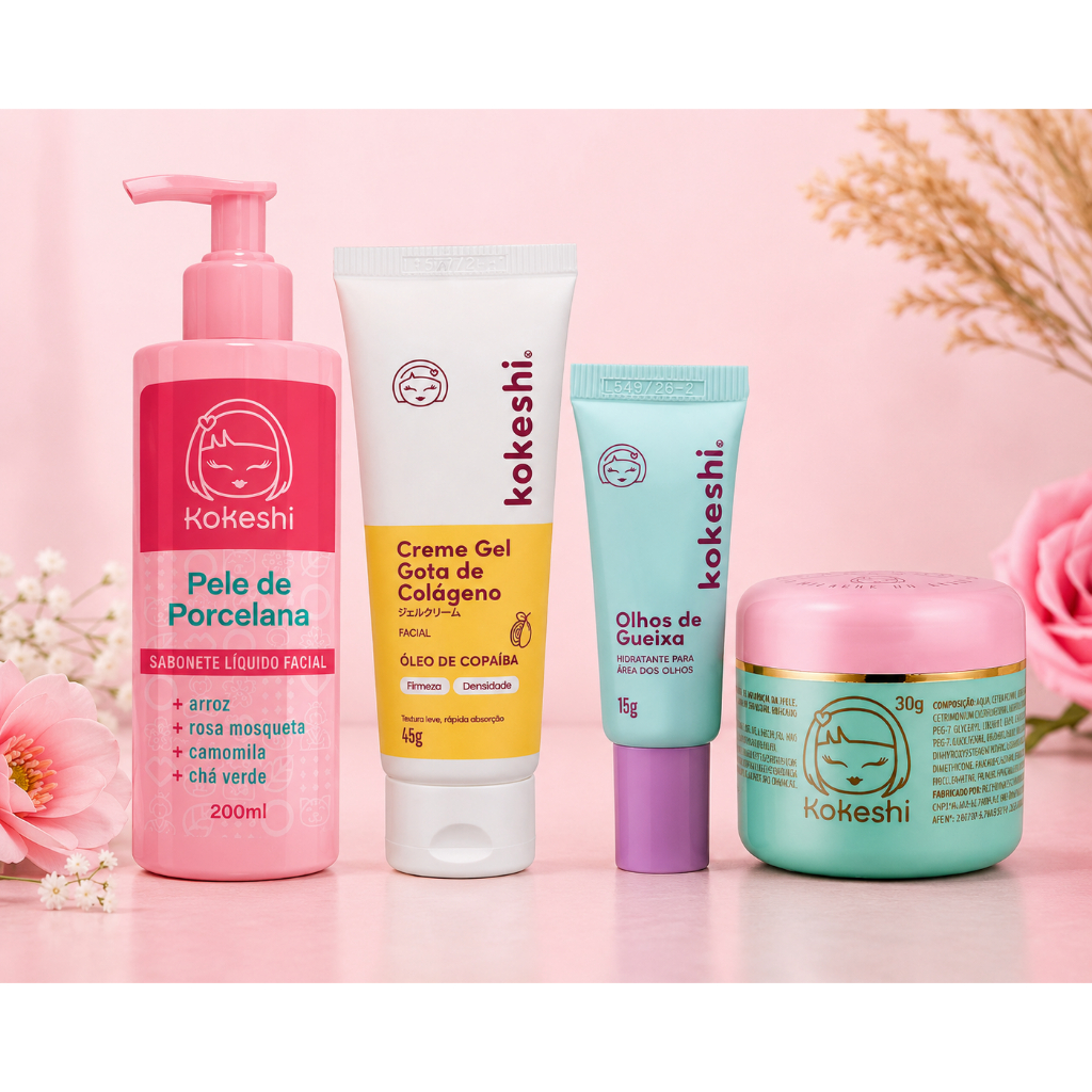 Kit Skincare Kokeshi ou Produtos Individuais | Sab