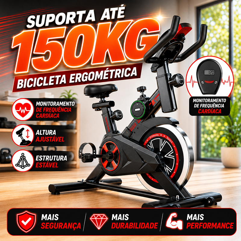 Bicicleta Bike Ergometrica Spinning Academia Fitne