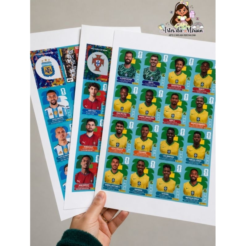 20  figurinhas da copa