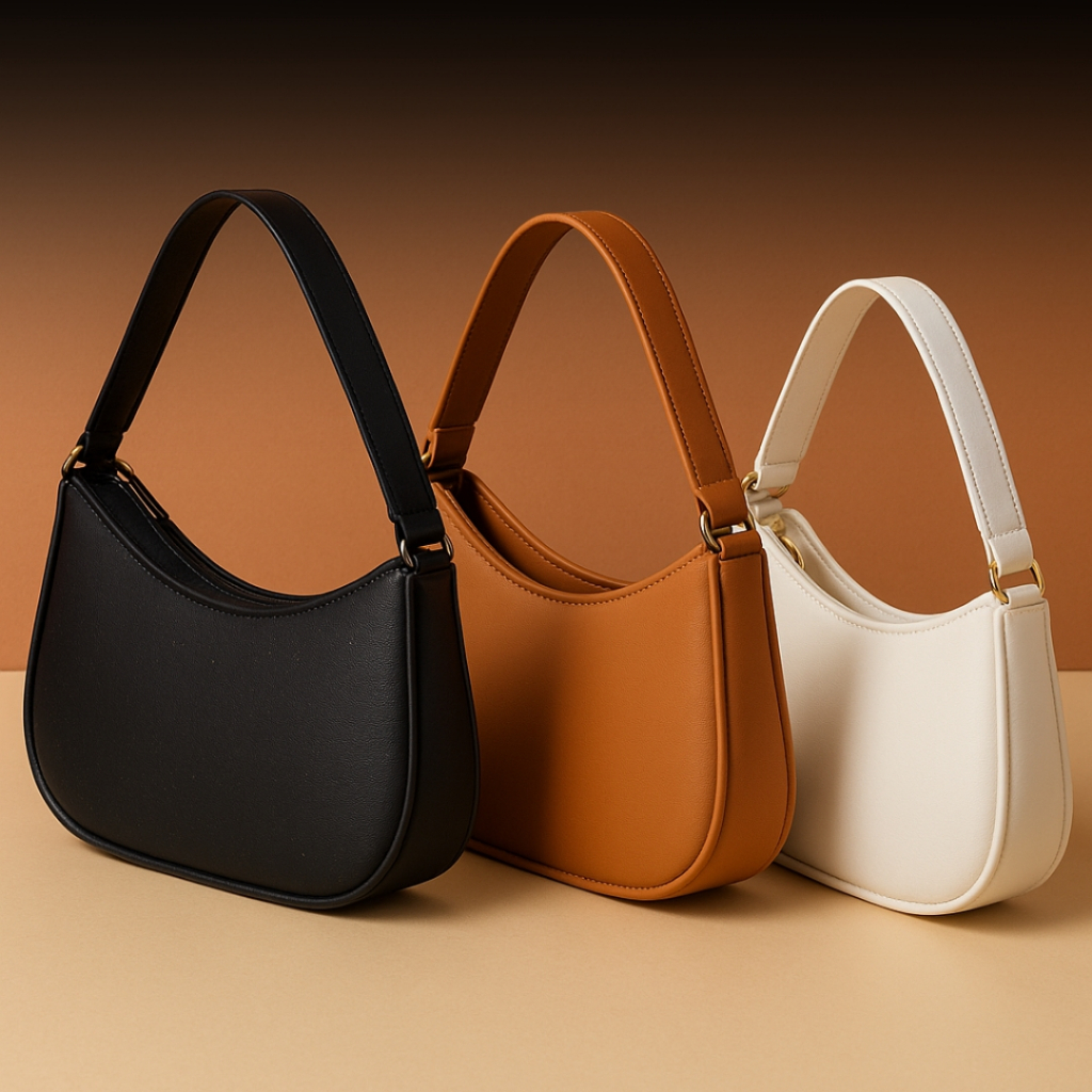 Bolsa Meia Lua Feminina Estilo Casual Chic Ideal P