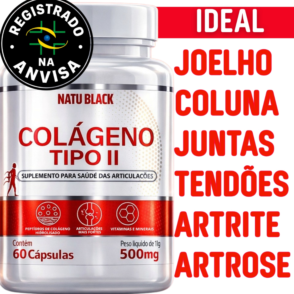 Colágeno Tipo 2 Puro Original Não Desnaturado Jo
