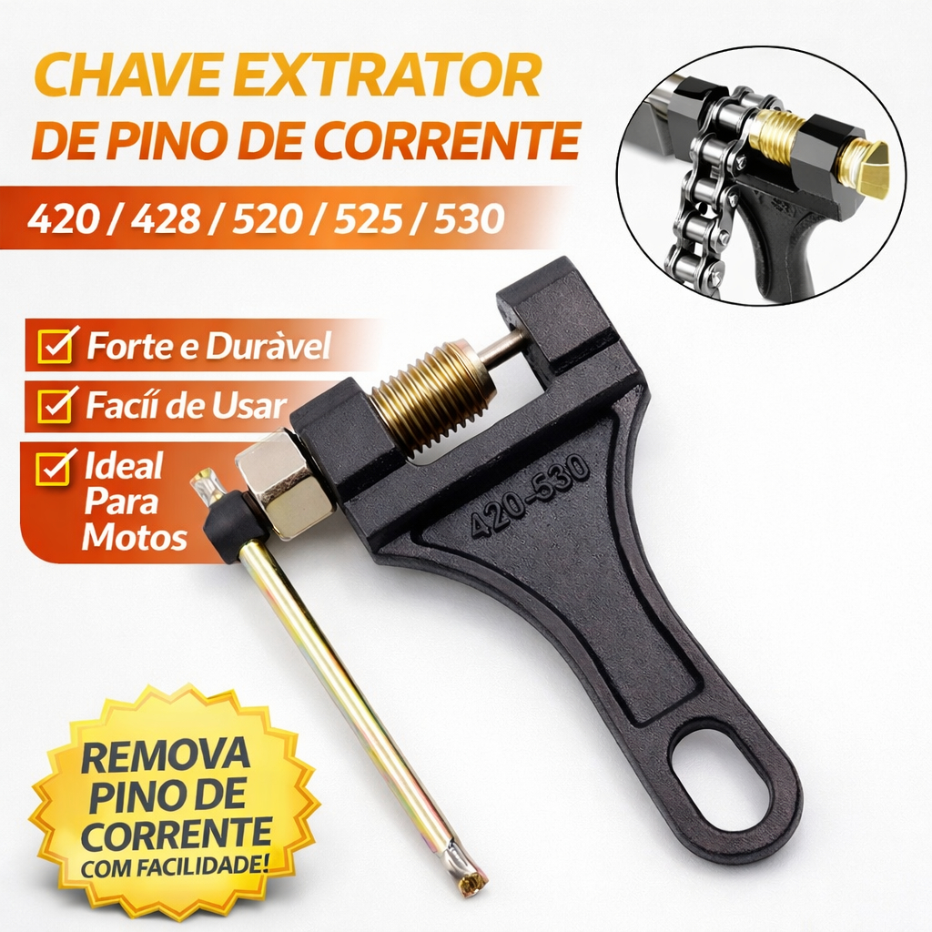 Chave Extrator Pino De Corrente Moto Universal 420