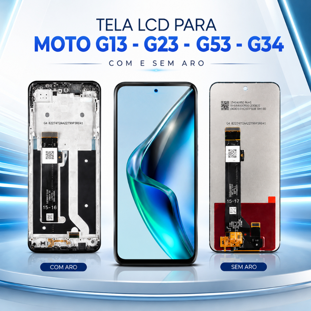 Frontal Tela Display Touch LCD Universal para MOTO