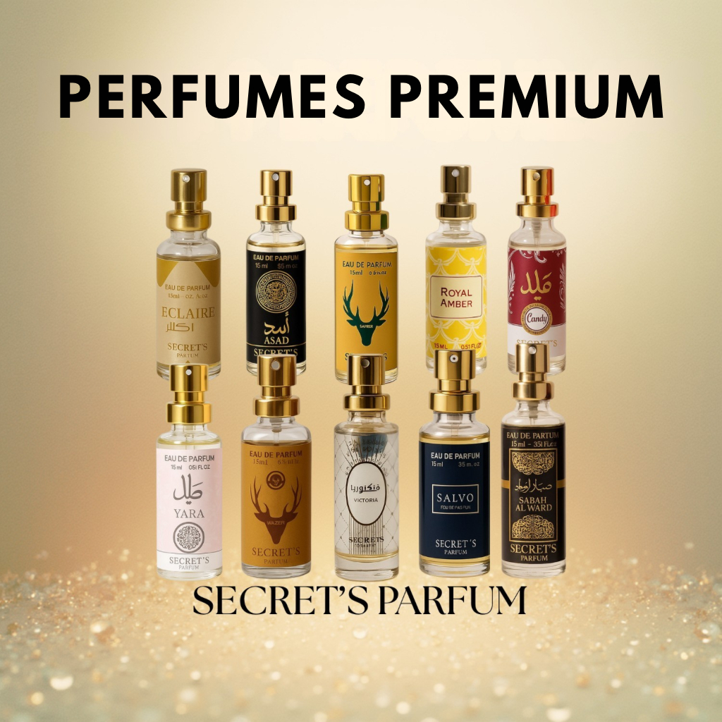 Perfumes Árabes Premium Secrets 15ml – Luxo