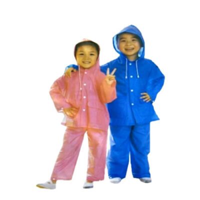 Capa de chuva infantil menino menina Jaqueta + cal