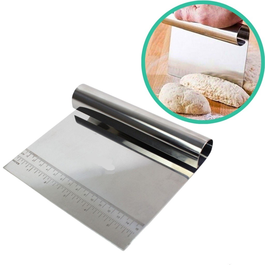 Espátula Em Inox Prática Raspador De Massa Com C