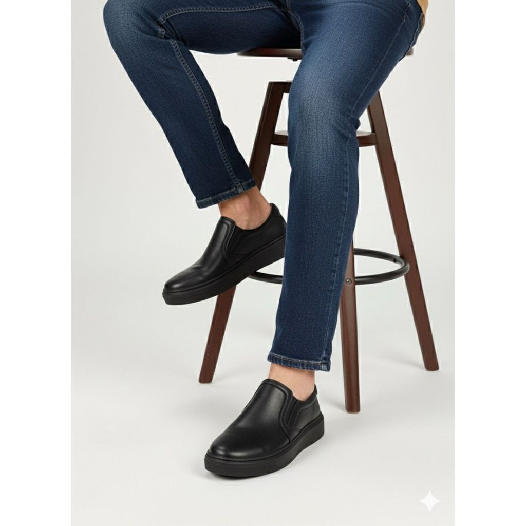 iate  slip on sola alta sapatênis sapatilha calce