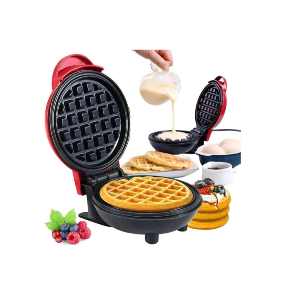 Mini Máquina de Waffles Elétrica Casa Cozinha Fa